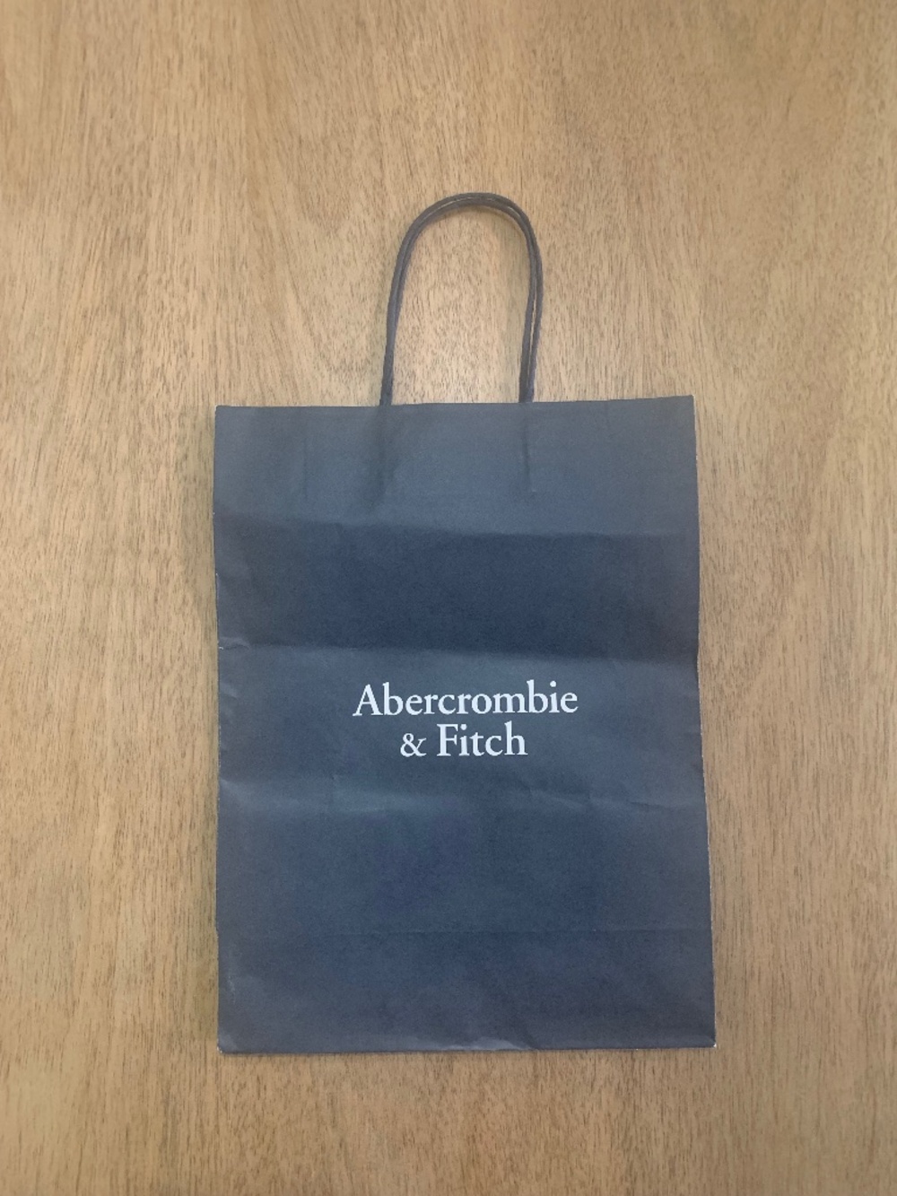 Abercrombie and fitch reusable Gift Bag, small blue and white